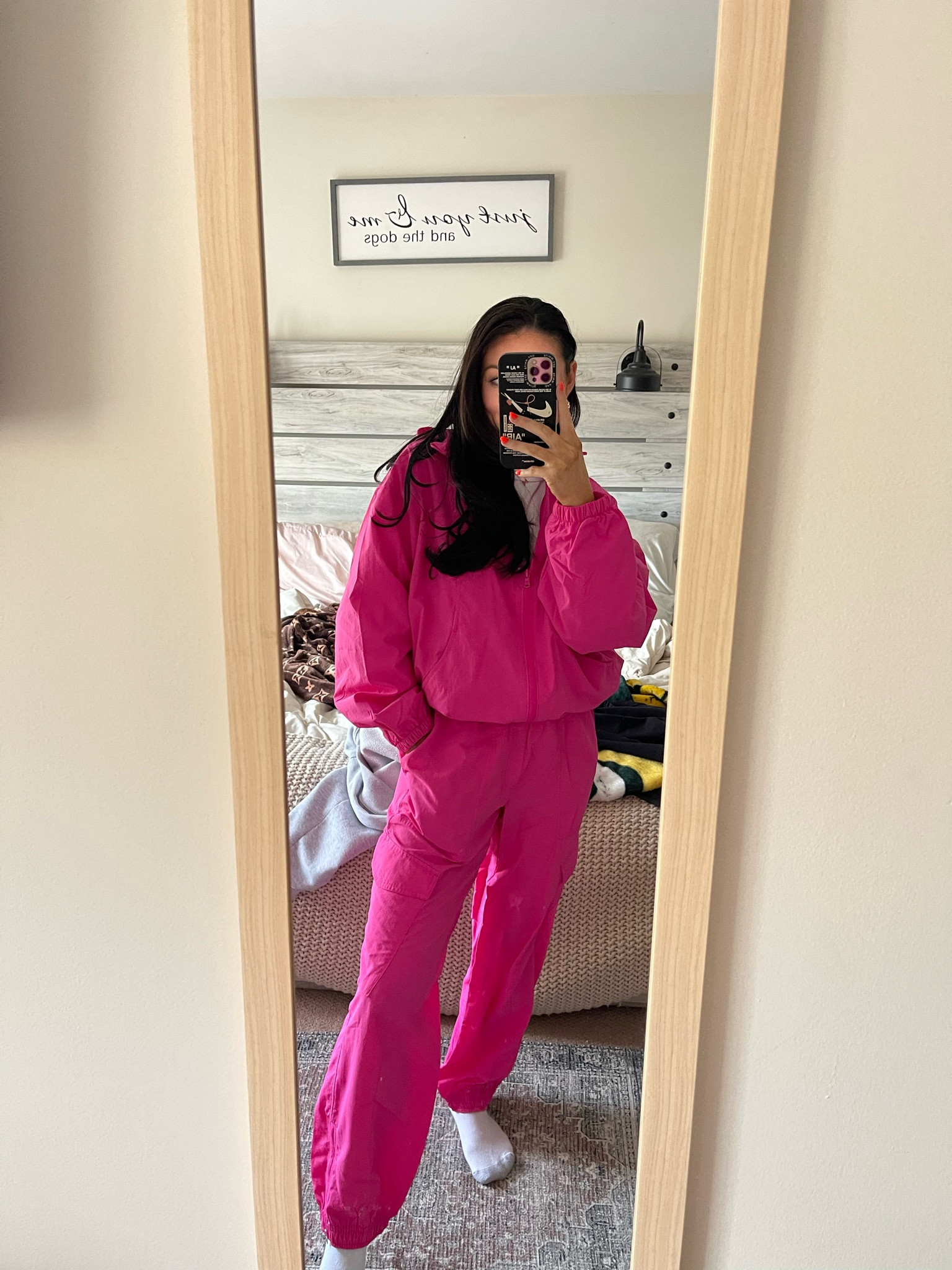 Old navy set - wearing size small in everything!

Would size down one full size in the pants