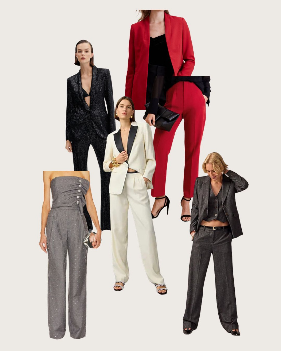 Pants suits for the holidays, sequins, satins, classic but festive 

#LTKHoliday #LTKSeasonal #LTKparties