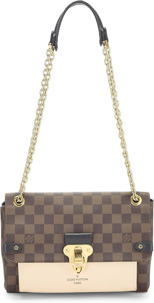 Amazon.com: Louis Vuitton, Pre-Loved Beige Damier Ebene Vavin PM NM, Beige : Luxury Stores | Amazon (US)