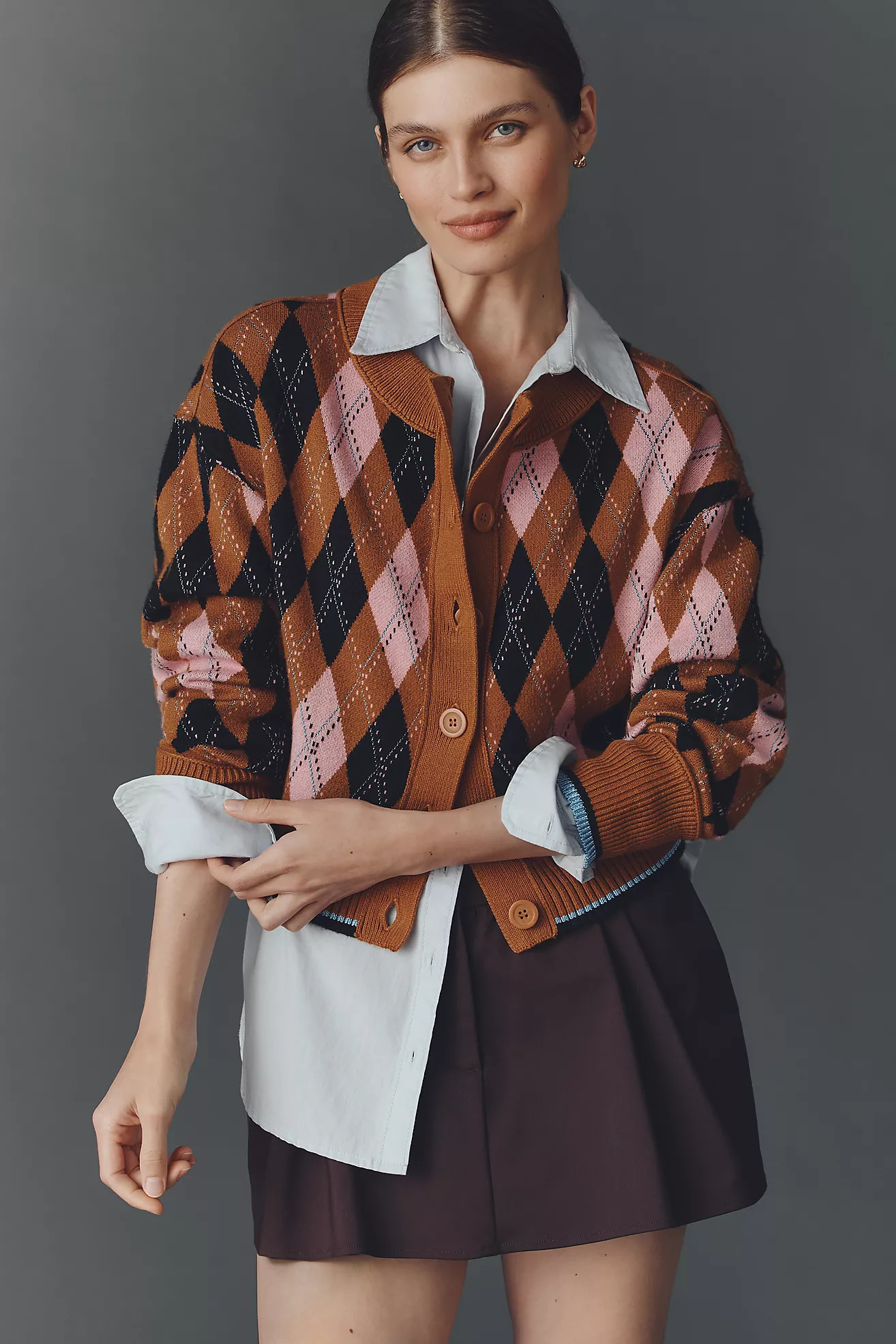 Camel Argyle | Anthropologie (US)