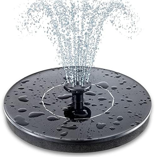 Mademax Solar Bird Bath Fountains Pump, Upgrade 1.4W Solar Fountain with 6 Nozzle, Free Standing ... | Amazon (US)