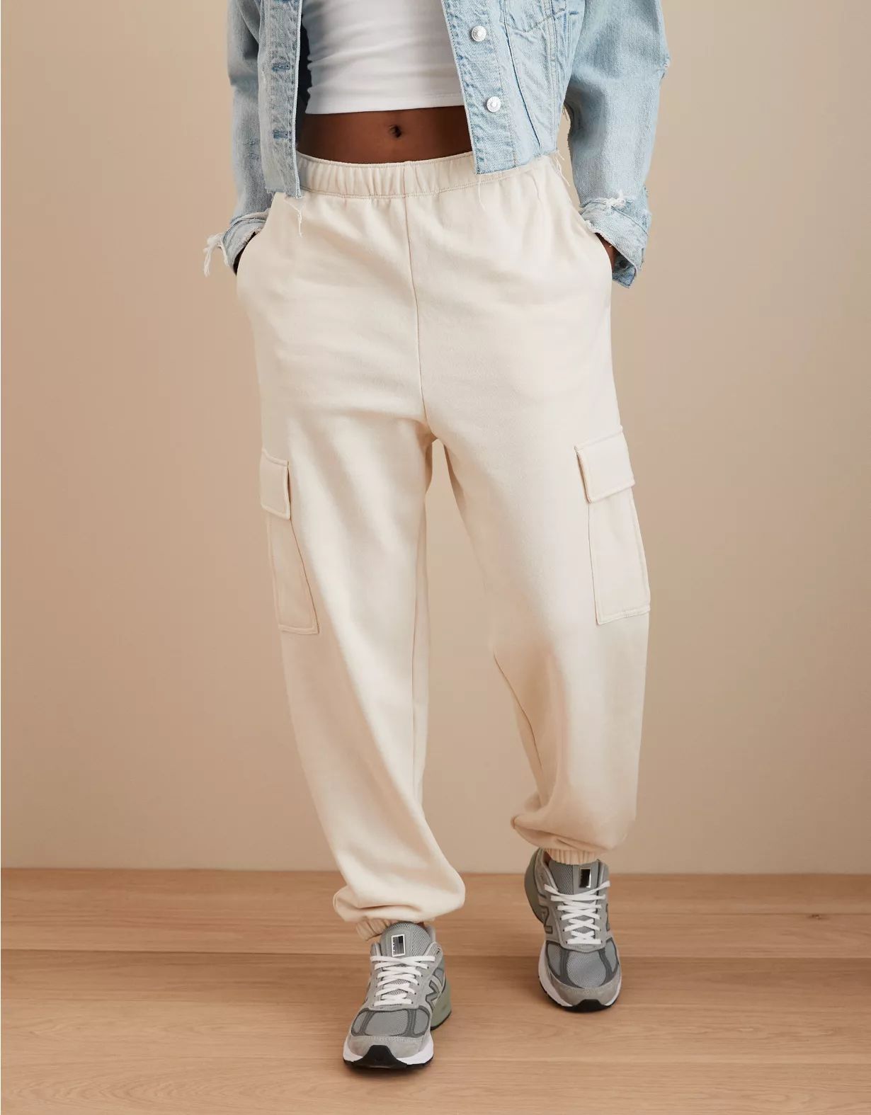 AE Fleece Baggy Cargo Jogger | American Eagle Outfitters (US & CA)