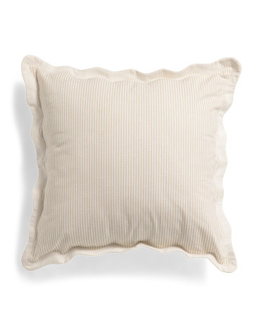 20x20 Sarah Striped Scallop Pillow | TJ Maxx
