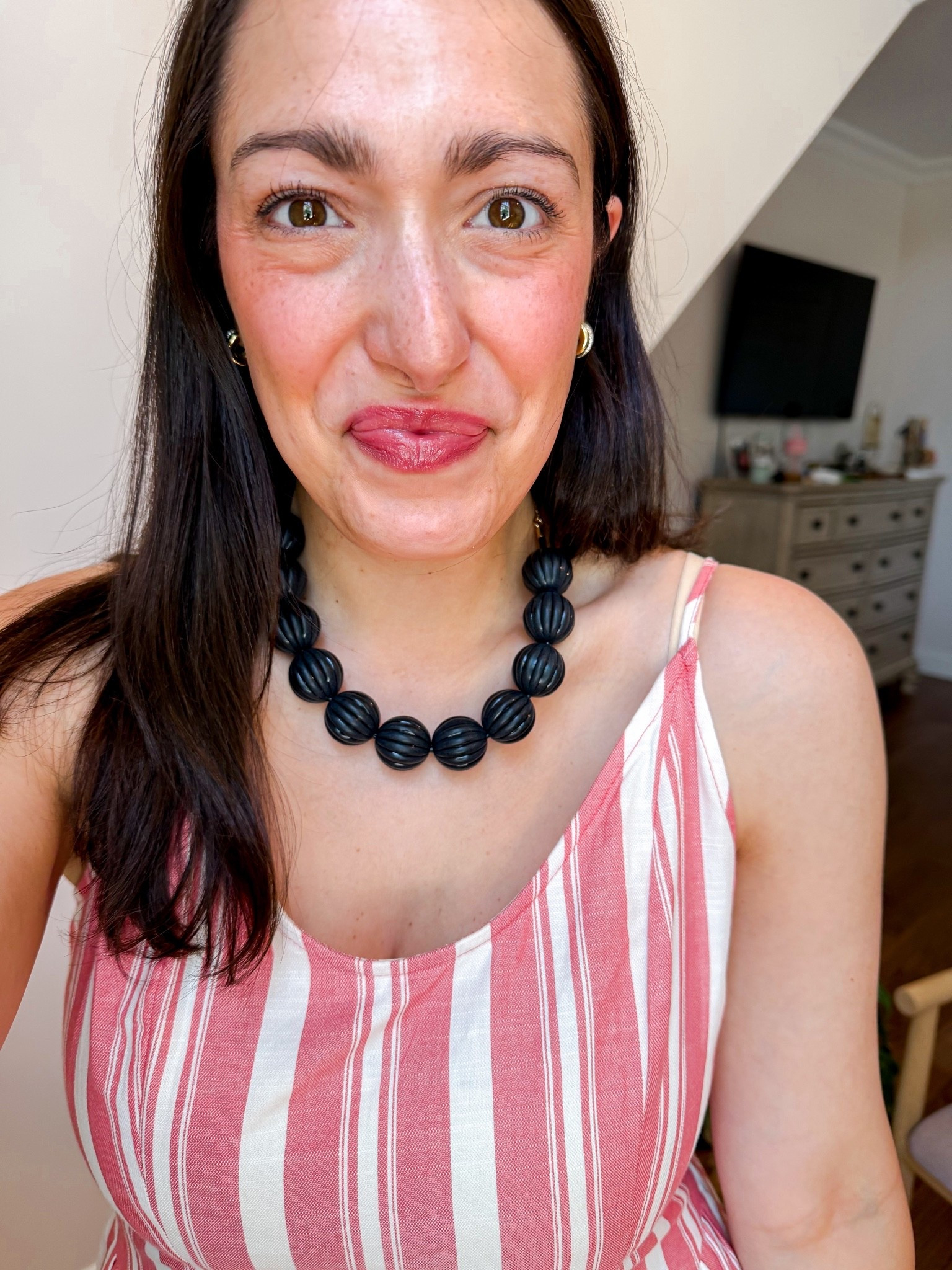 Target Sunday try on
New beaded necklace