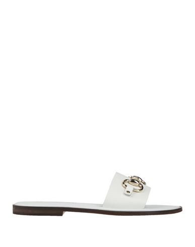 Sandia Woman Sandals White Size 7 Leather | YOOX (US)