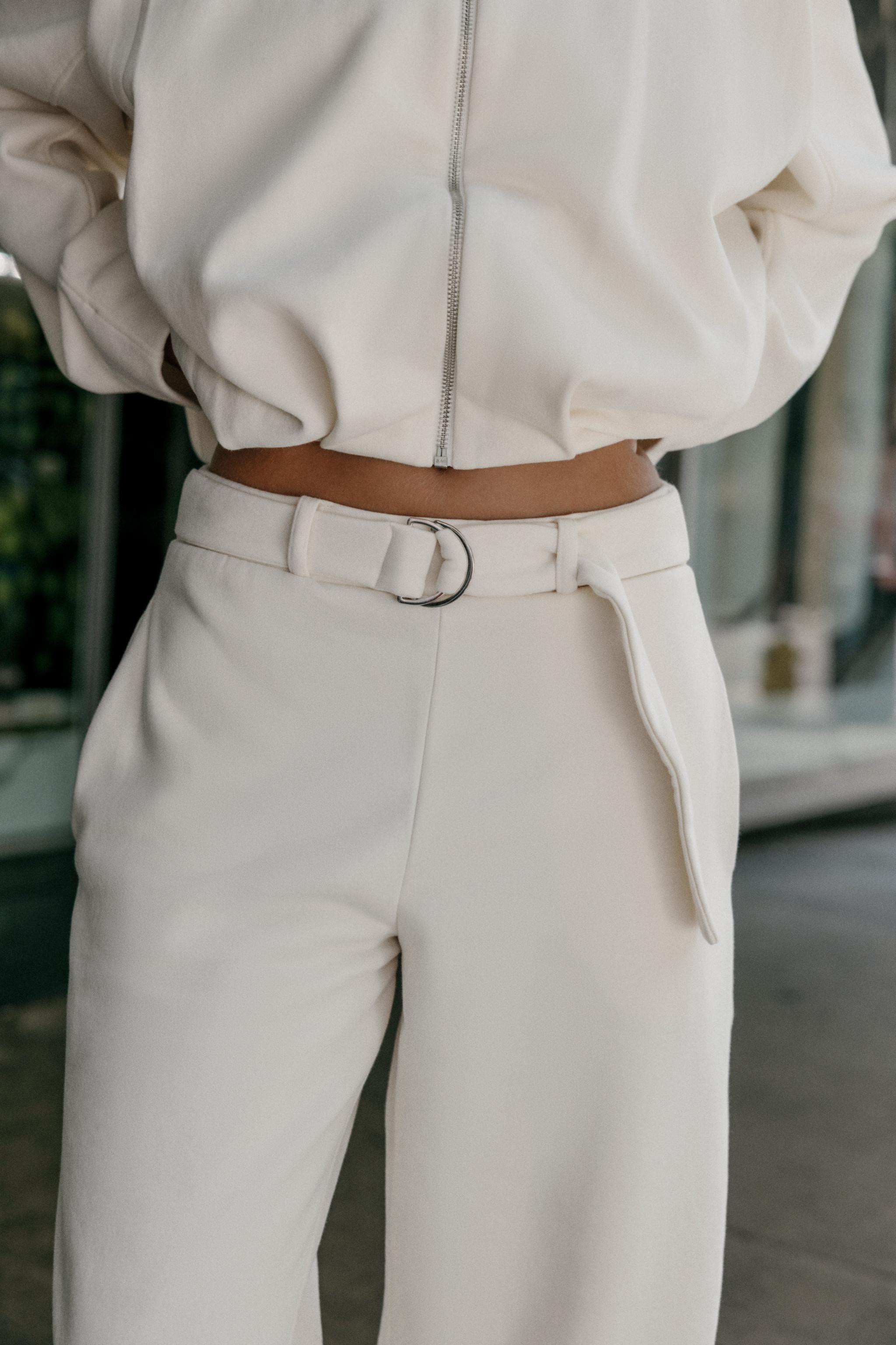 PLUSH TROUSERS WITH BELT | Zara UK
