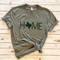 Texas Home Tee  Texas Tee  State Shirt  Women Texas Shirt | Etsy (US)