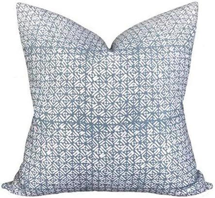 Walter G Batik Dusk Linen Pillow Cover Light Blue Special Design Modern Fashion Home Decor Lumbar... | Amazon (US)