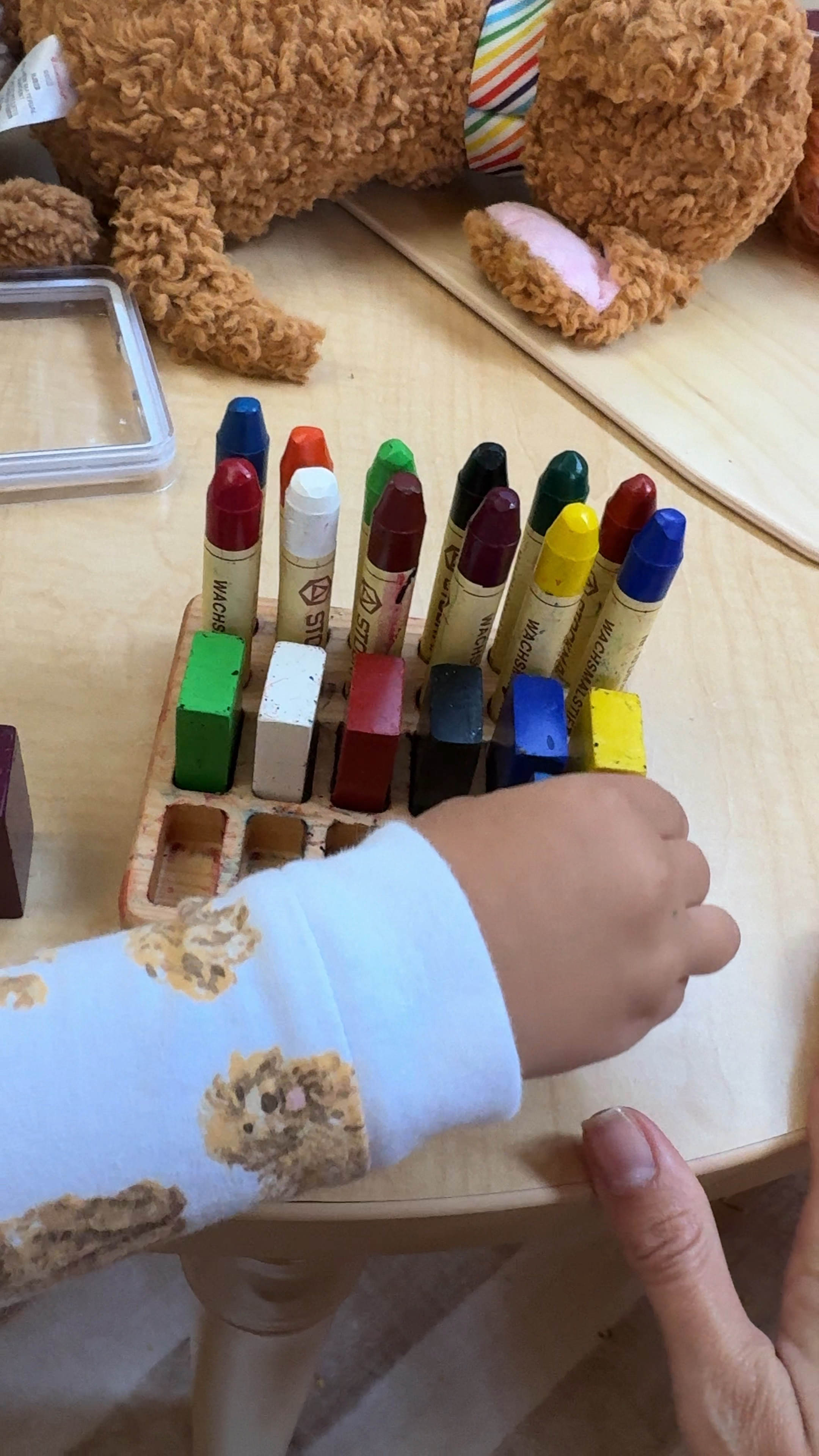 Poppy loves these crayons. Having them out and easy to grab makes it easier for her to color when she wants to 

#LTKFamily #LTKKids #LTKVideo