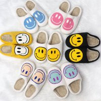 Smiley Face Slippers, Cozy Fluffy Cushion Slides, Slippers For Women, Birthday Gifts, Gift For Her | Etsy (CAD)