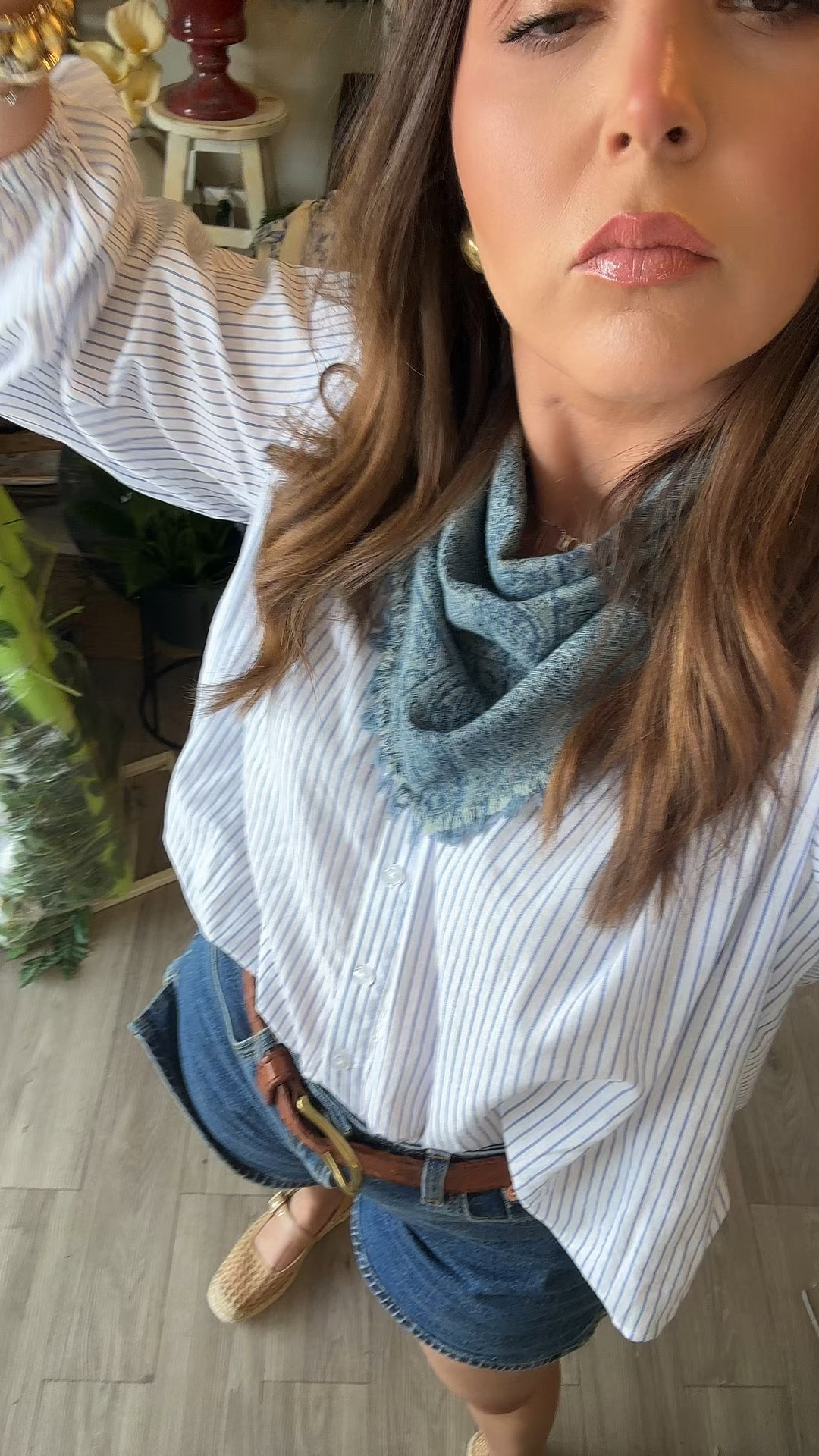 The perfect #momonthego #ootd super affordable top and shoes are #walmart denim shorts are #target 

#LTKTall #LTKmomlife #LTKSaleAlert