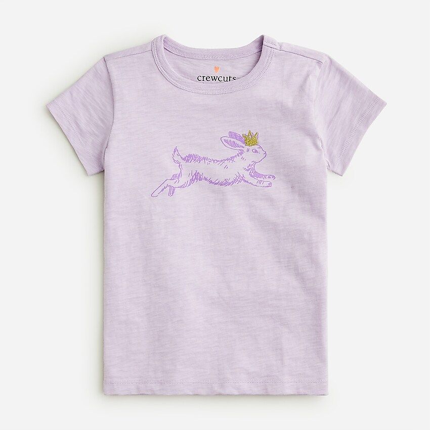 Girls' bunny graphic T-shirt | J.Crew US