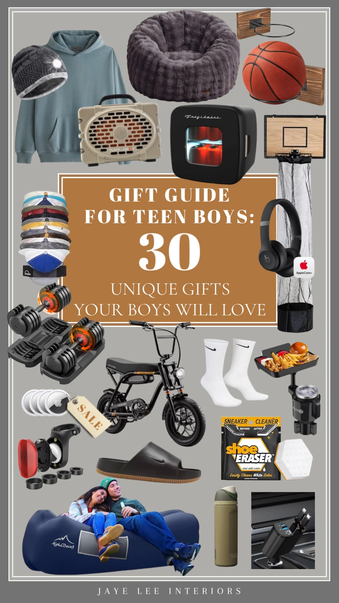 The teen boy gift guide…
Gifts for him, gifts for boys, #teenboygifts, Christmas gifts for teens, bean bag chair, electric motor bike, electric bike, shoe cleaner, Amazon gifts for teen boys, mini fridge, hoodie sweatshirts, Nike slides, turtle box Bluetooth speaker #jleeinteriors

#LTKMens #LTKGiftGuide #LTKKids