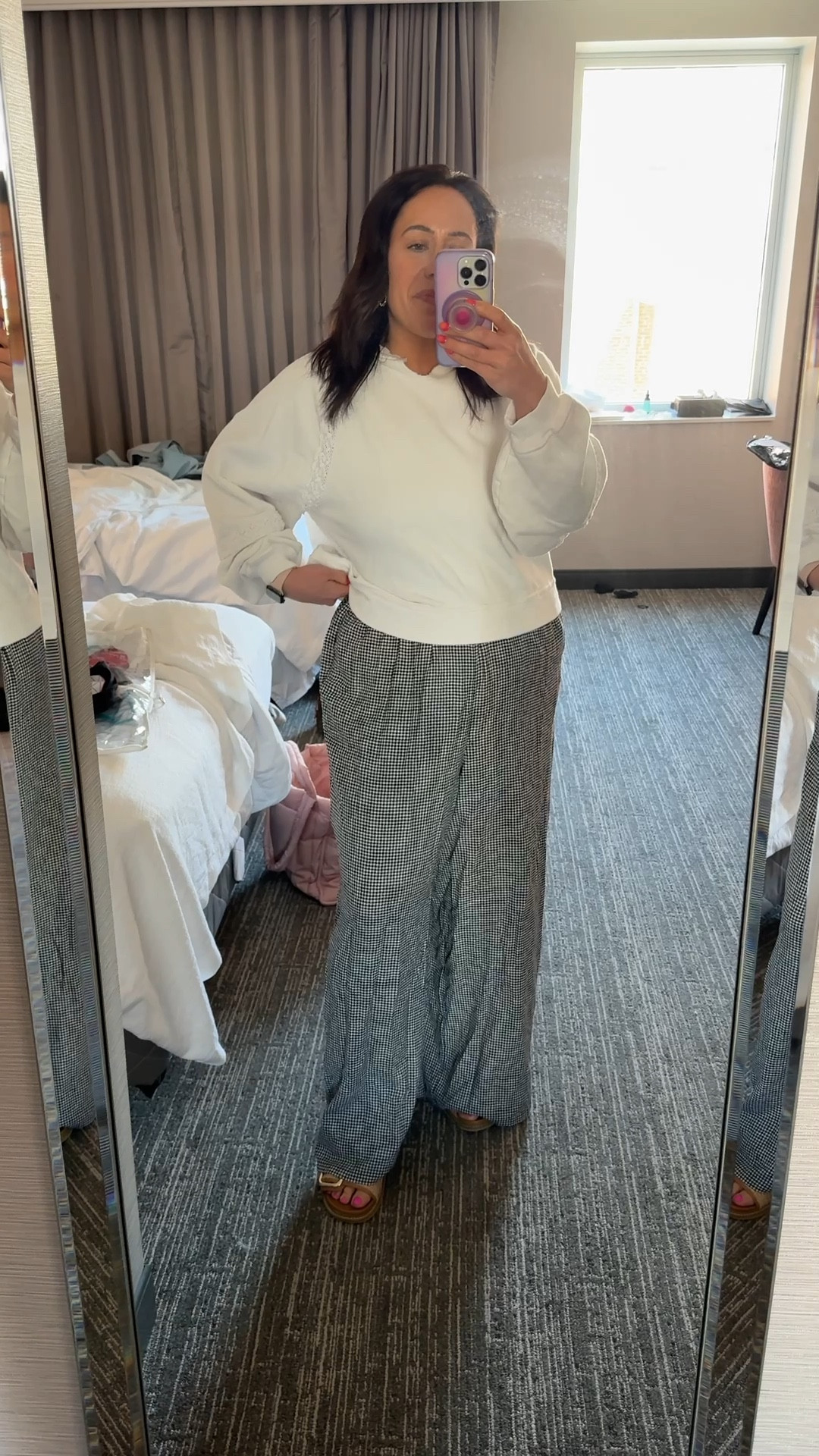 Casual OOTD featuring items from aerie wearing size large in jumpsuit and medium in pullover! 

Casual outfit, mom outfit idea , size 12 outfit, aerie 

#LTKMidsize #LTKFindsUnder100 #LTKFindsUnder50