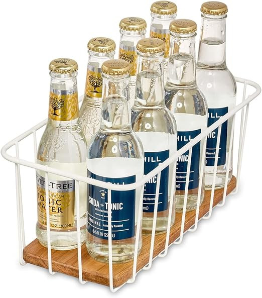 iDesign The Ría Safford Collection Pantry Wire Basket with Acacia Wood, 12" x 6" x 5" | Amazon (US)