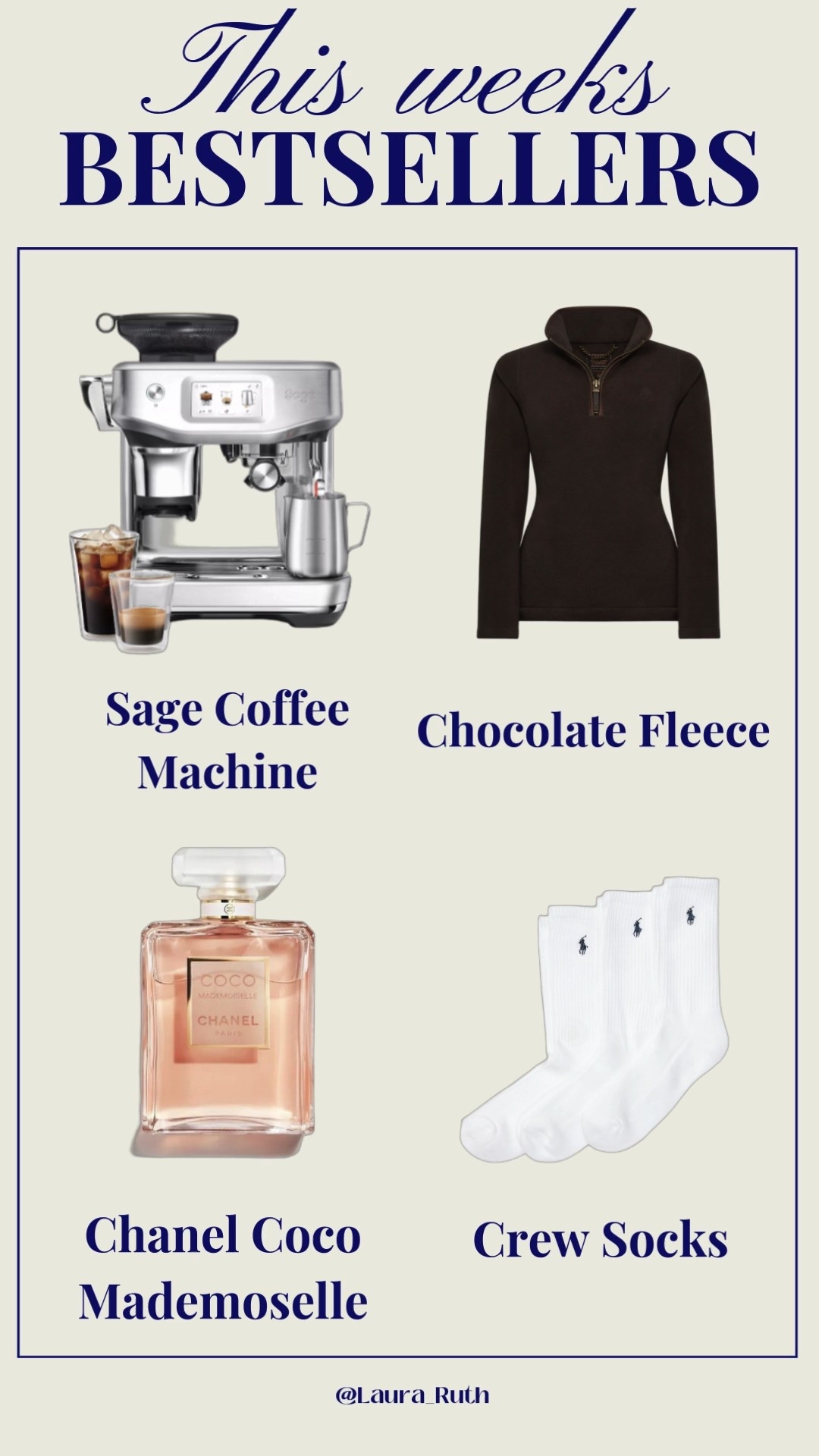Your weekly favourites and bestsellers ♥️ coffee maker, coffee machine, chocolate fleece, white crew socks, Chanel perfume 

#LTKhome #LTKuk #LTKbeauty