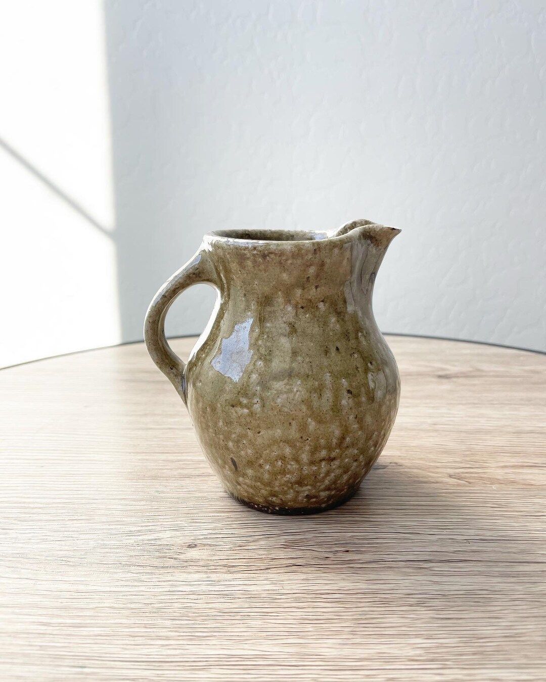 Handmade Stoneware Pottery Creamer - Drippy Glaze | Etsy (US)
