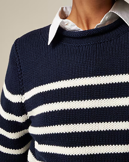 Heritage cotton Rollneck™ sweater in stripe | J. Crew US