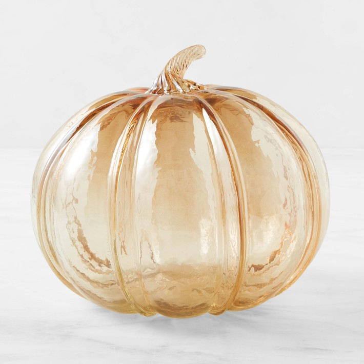 Glass Sculptural Pumpkin | Williams-Sonoma