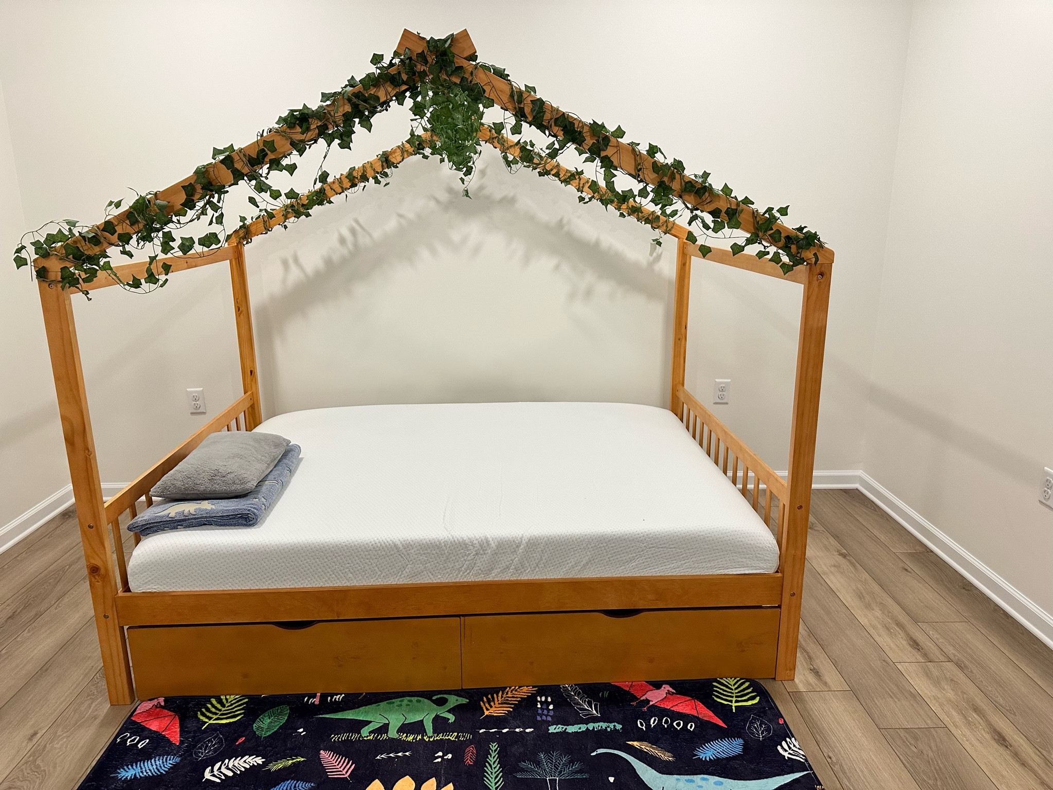 This toddler bed on Amazon was a great buy for our family! Came with easy to read directions to install! About $250 with shipping! Sturdy and great quality! Can’t wait for our little guy to see the final result with the comforter set and all! Pics to come! 

#LTKKids #LTKFamily #LTKHome