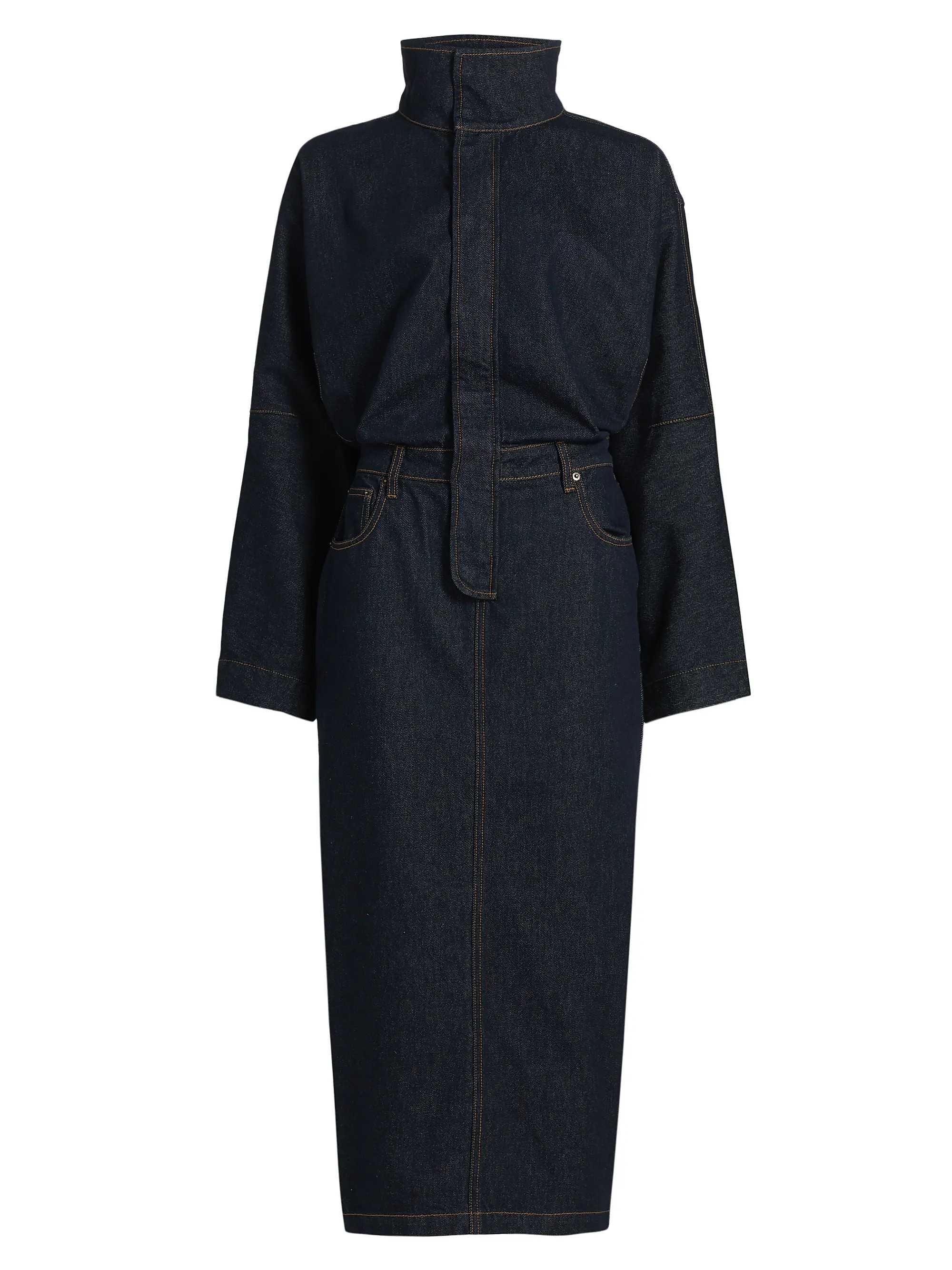 Ronny Kobo Sebastian Denim Midi-Dress | Saks Fifth Avenue | Saks Fifth Avenue