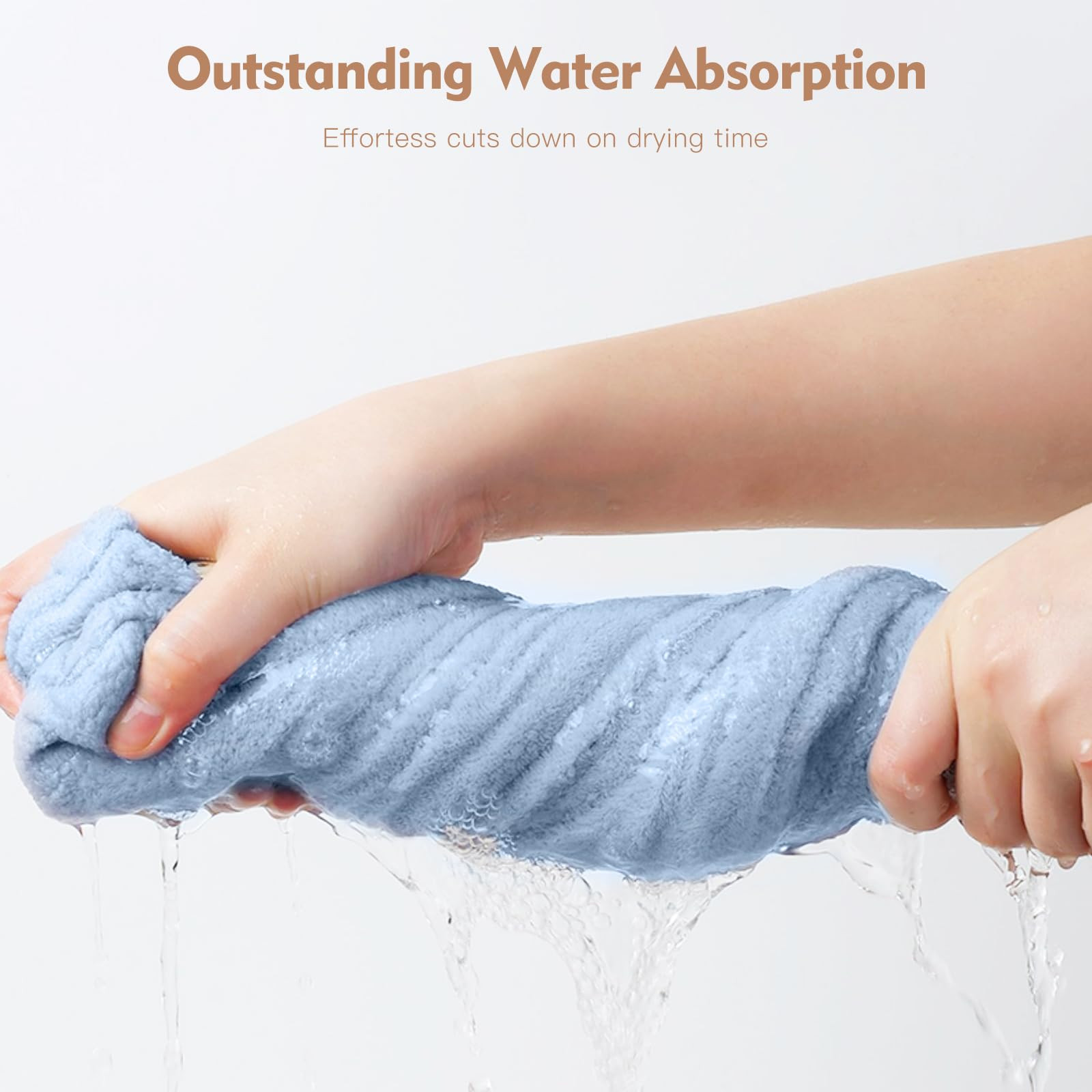 OEAGO Microfiber Hair Towel for Women: Christmas Stocking Stuffers for Women Teen Girls Kids Dryi... | Amazon (US)