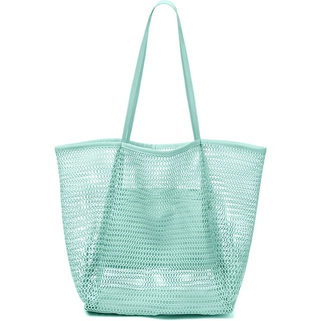 Livhil Mesh Beach Tote Large Bag 2023 Upgrade for Women with Multiple Pockets for Family Travel S... | Walmart (US)