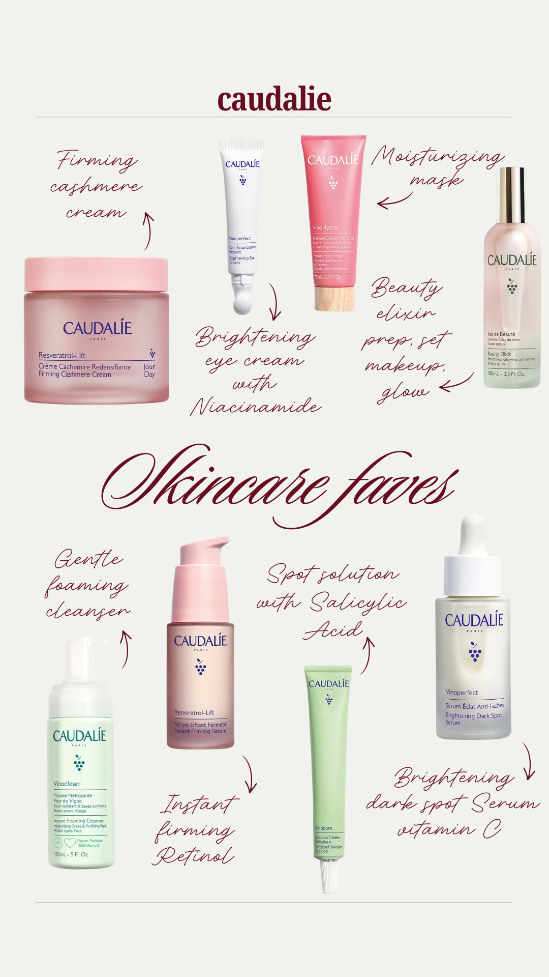 Skincare faves from Caudalie 

 #LTKmorningroutine #LTKselfcare #LTKFindsUnder100