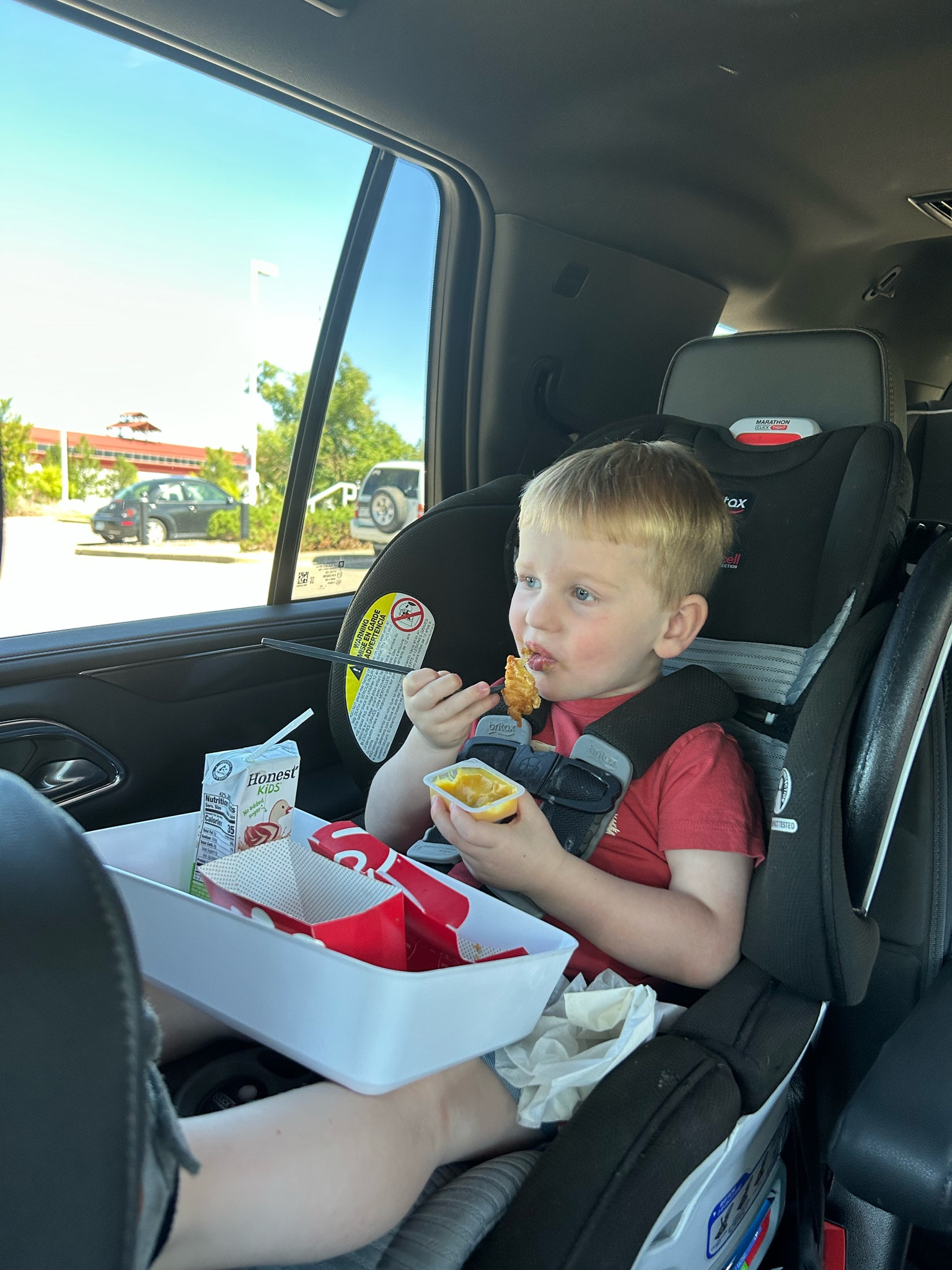 Lunch in the car made easy. These plastic trays are $2 for a pack of 2. I keep them in my center console for food on the go. 

#LTKkids #LTKbaby #LTKfamily