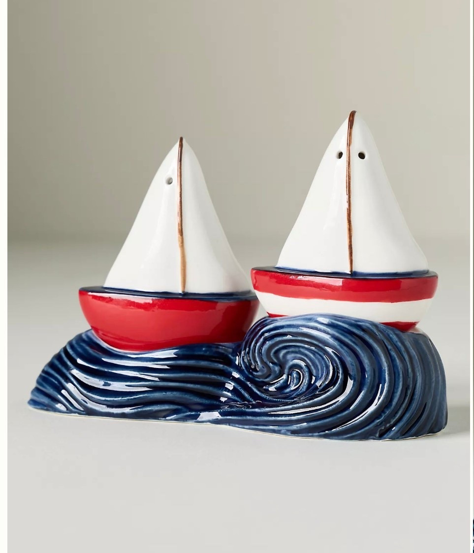 Maritime Stoneware Salt & Pepper Shakers

The Maritime stoneware collection evokes sailor imagery with boats and ocean waves.

#LTKHome #LTKSeasonal #LTKfoodie