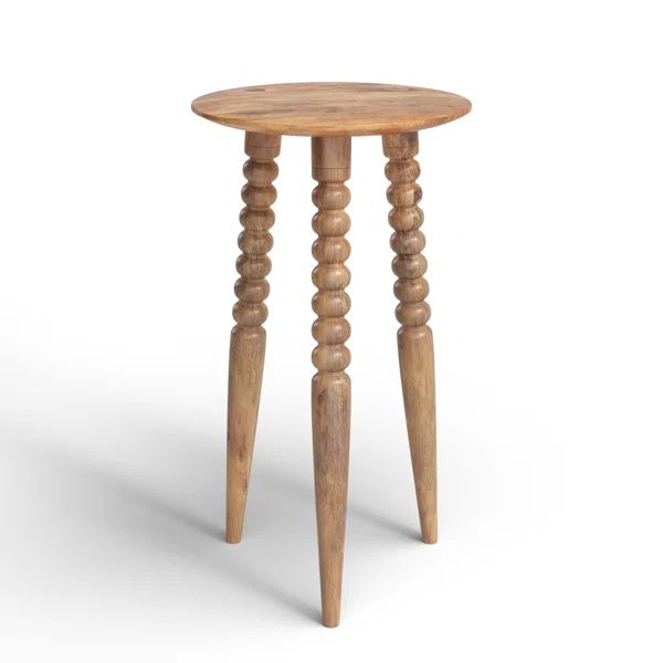 Lessing Solid Wood Top Three Leg End Table | Wayfair North America