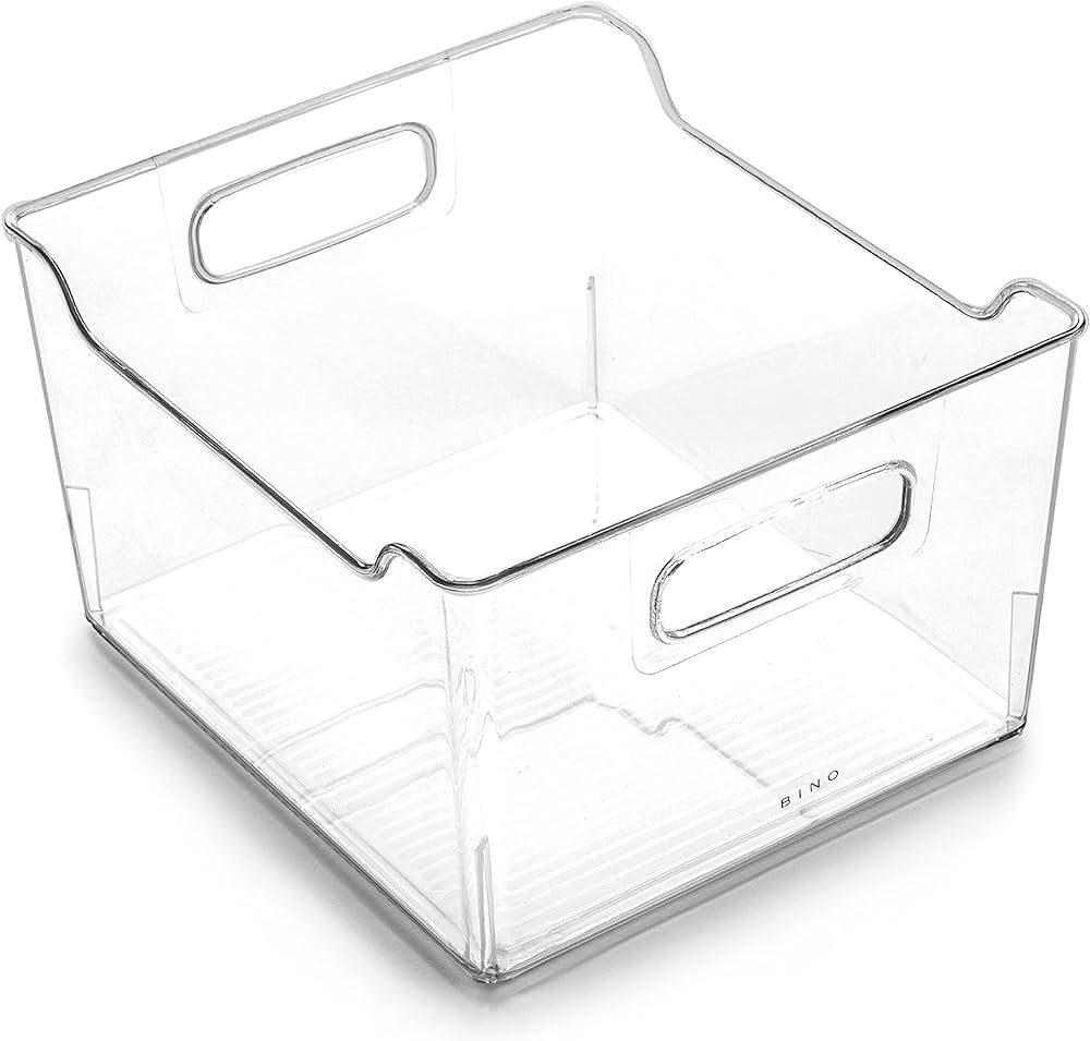 BINO | Clear Storage Organizer | THE LODGE COLLECTION | Containers for Organizing with Handles| P... | Amazon (US)