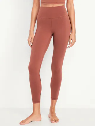 High-Waisted StudioSmooth 7/8 Leggings | Old Navy (US)