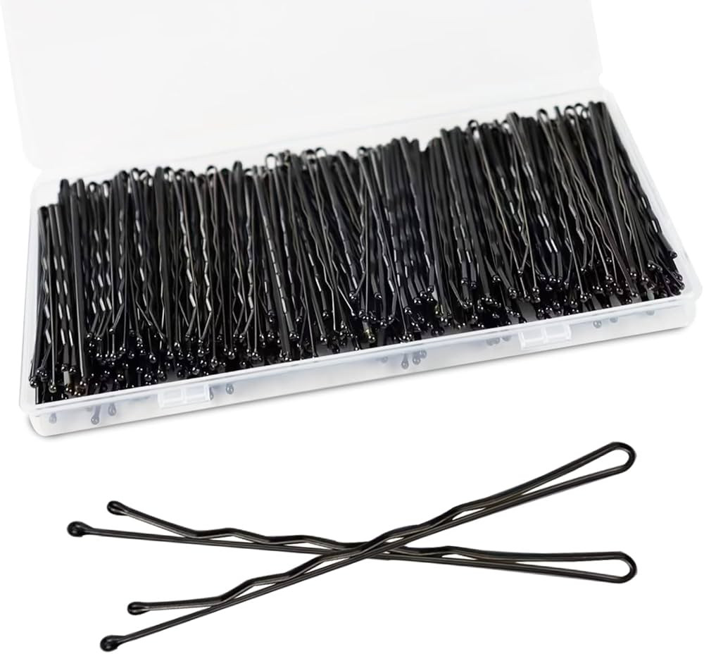 240PCS Large Bobby Pins Black Jumbo Bobby pins Black Long Hair Pins Clips for Women Girls with Bo... | Amazon (US)