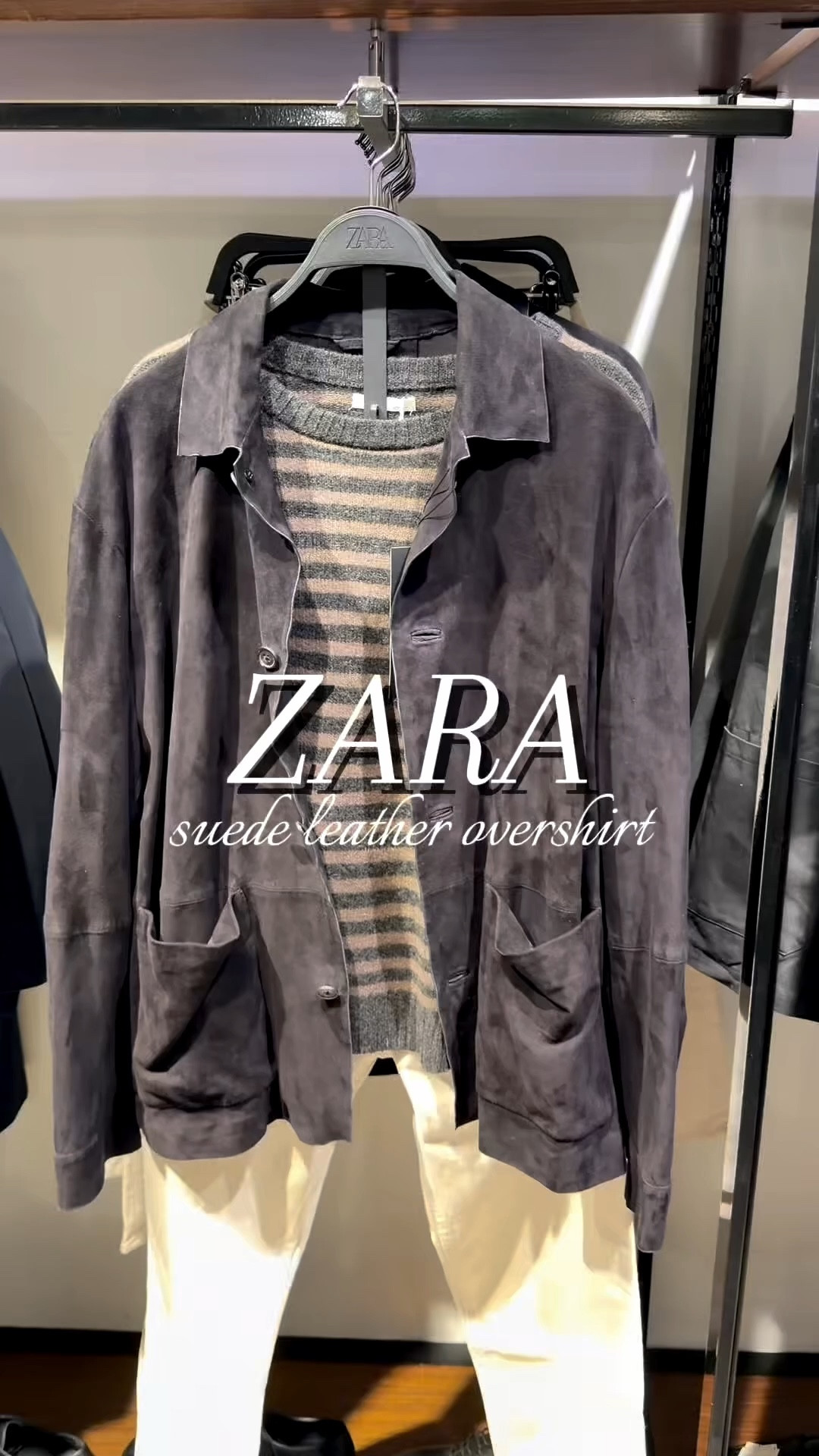 Suede leather overshirt from Zara - the quality is insane on this one. Fits true to size - I’m 5’11 wearing a large 

#LTKootd #LTKMens