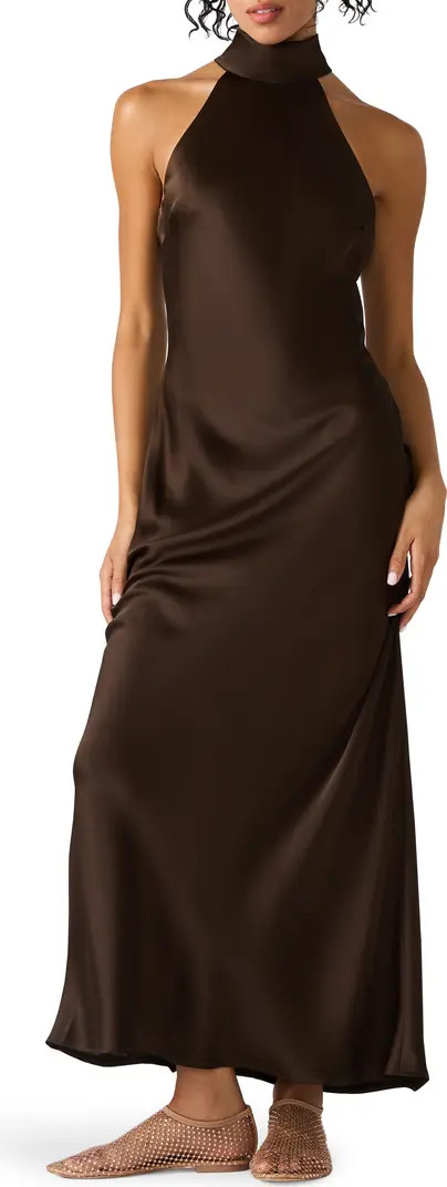 Lara Satin Bias Cut Maxi Dress | Nordstrom