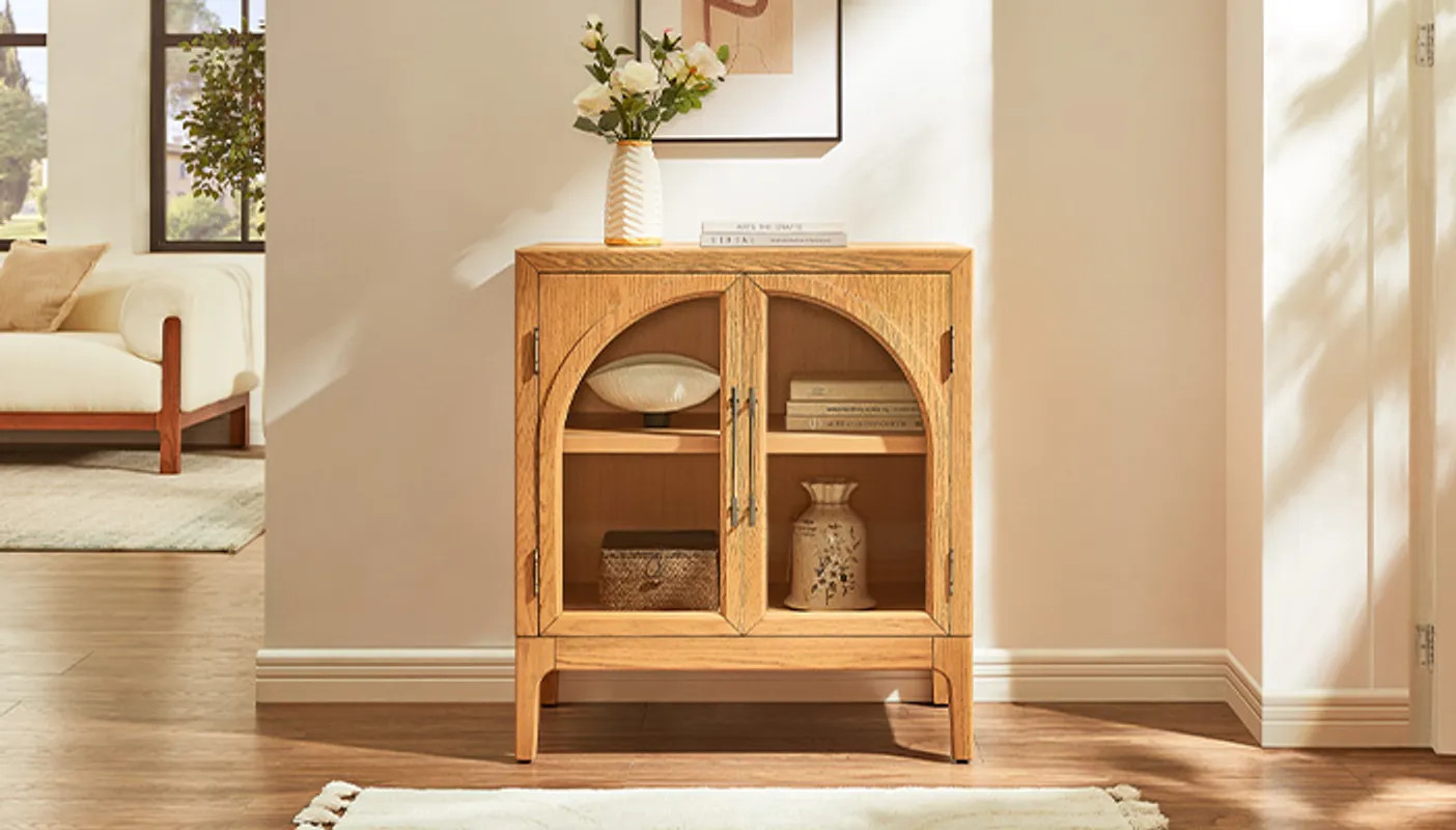 Valborg 31" Oak Cabinet | Hernest