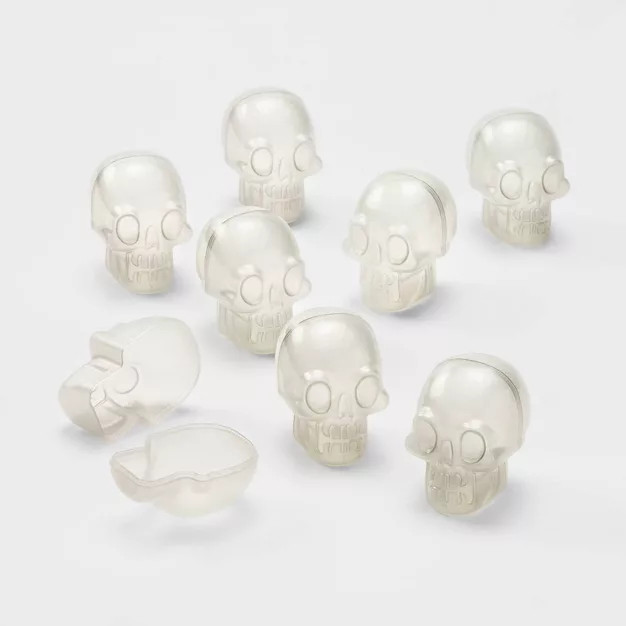 8ct Glow-in-the-Dark Scavenger Hunt Halloween Fillable Skulls - Hyde & EEK! Boutique™ | Target