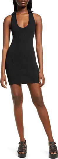 Ann Marie Rib Deep V-Neck Dress | Nordstrom