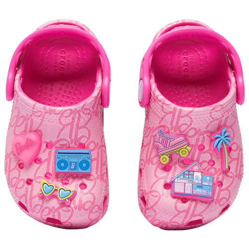 Crocs Girls Crocs Barbie Classic Clogs - Girls' Toddler Shoes Pink/Pink Size 09.0 | Foot Locker (US)