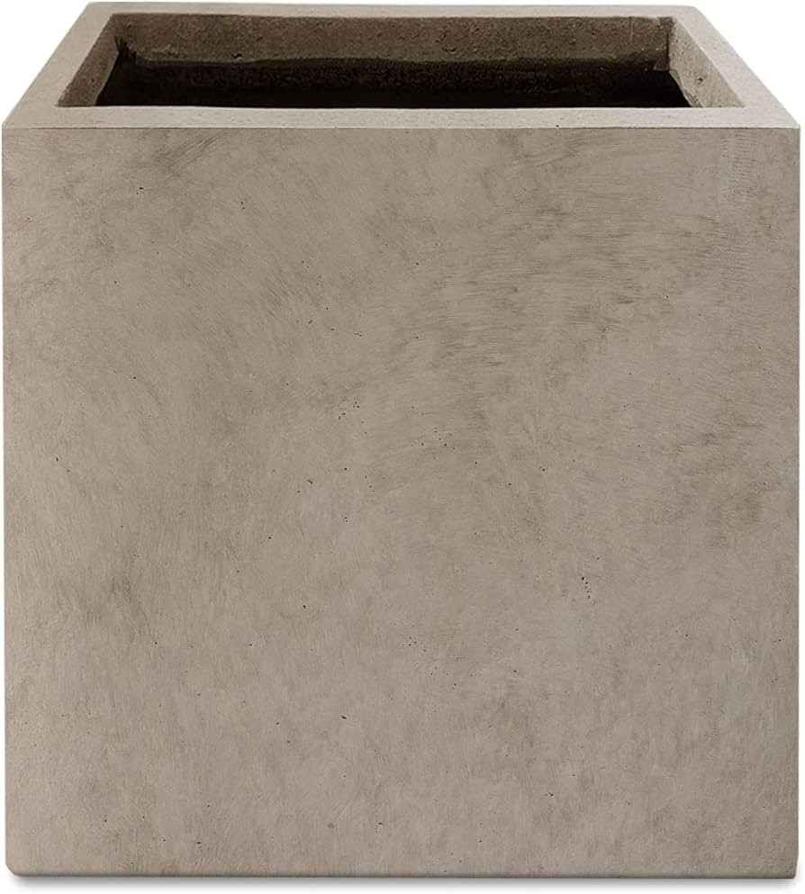 Kante Lightweight Modern Square Planter, Elegant Handmade Garden Planter Pot for Indoor Outdoor U... | Amazon (US)