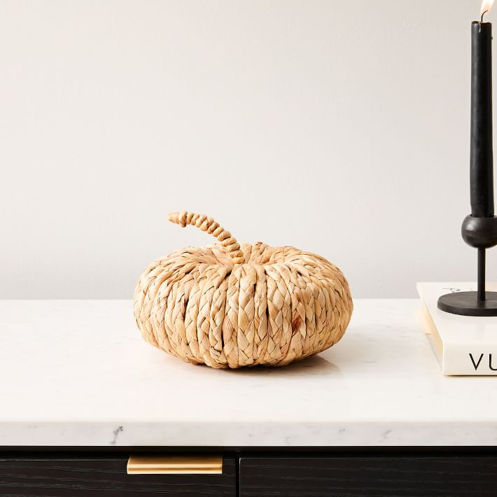 Natural Woven Pumpkins | West Elm (US)