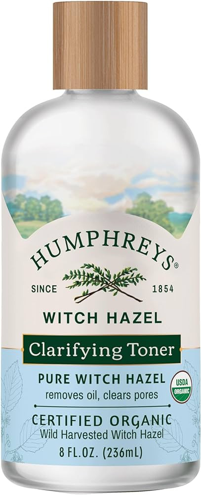 Humphreys Witch Hazel Clarifying Toner | Wild Harvested Witch Hazel | USDA Organic | Natural | Hy... | Amazon (US)