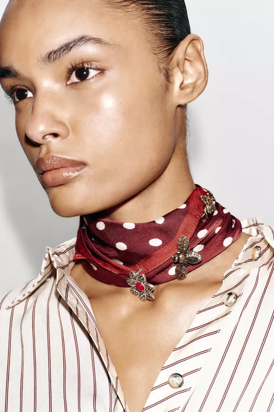 PACK OF 3 FLOWER AND INSECT BROOCHES WITH RHINESTONES | Zara UK