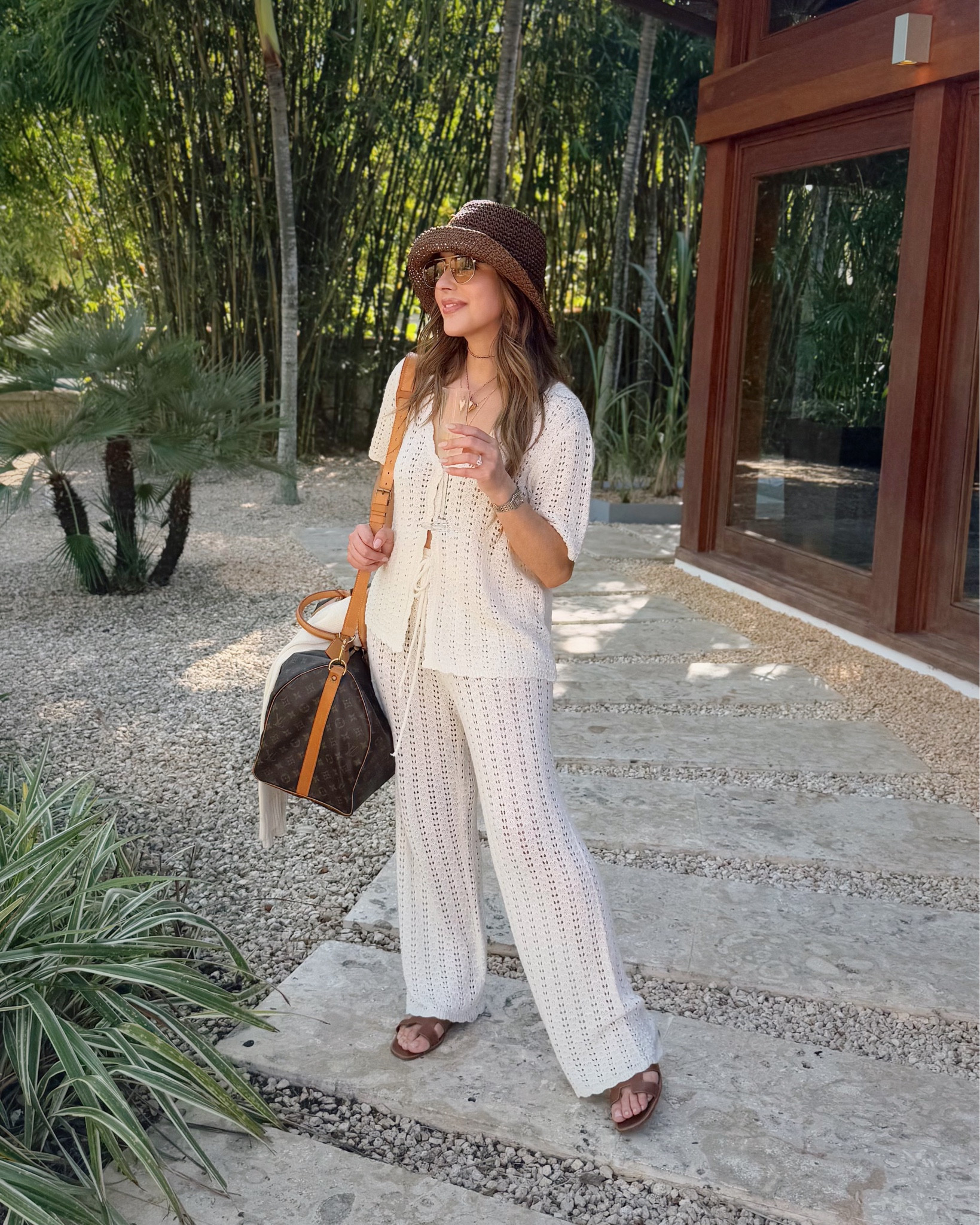 Perfect crochet two-piece set for a warm holiday vacay. Super soft fabric + relaxed fit. I took a size small. 

Amazon fashion, beach coverup, Louis Vuitton keepall

#LTKTravel #LTKFindsUnder50 #LTKSeasonal