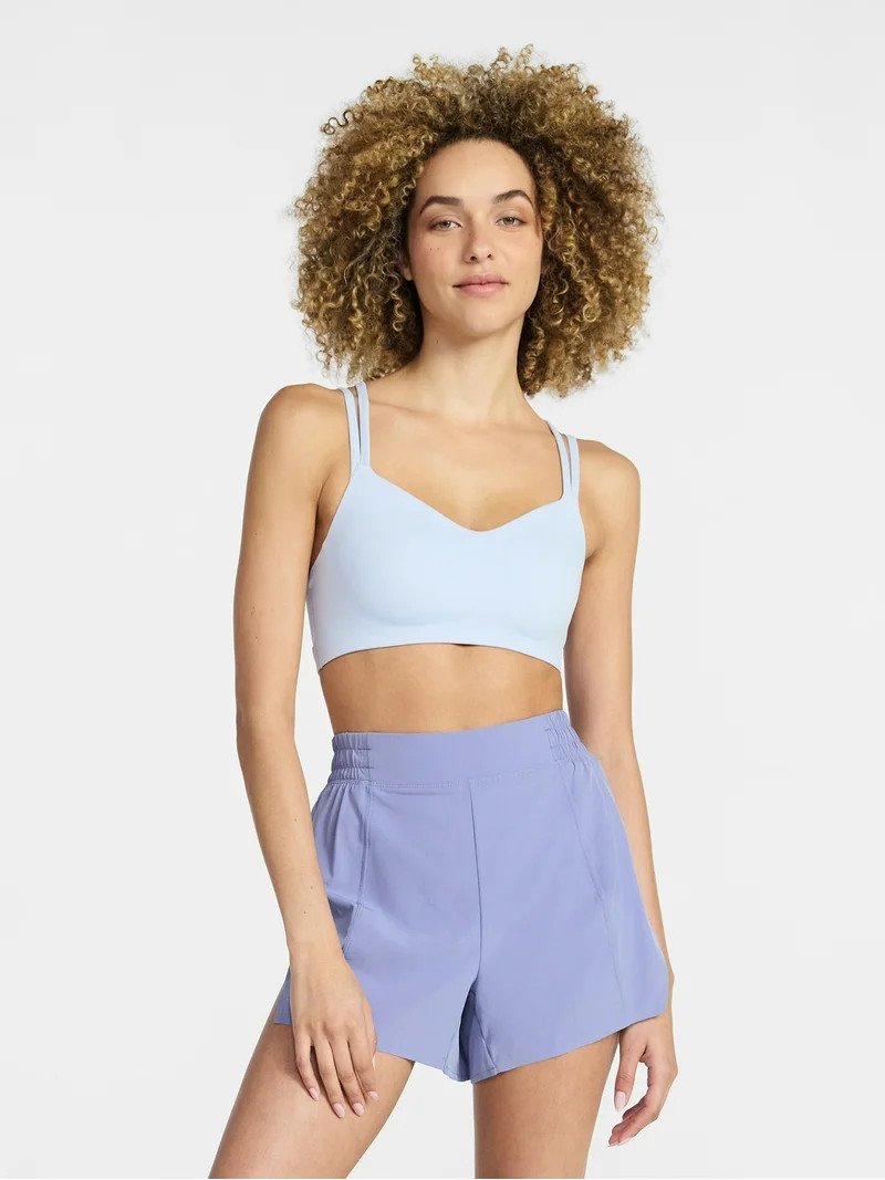 Avia Strappy Sports Bra for Women, Medium Support, S-3XL | Walmart (US)