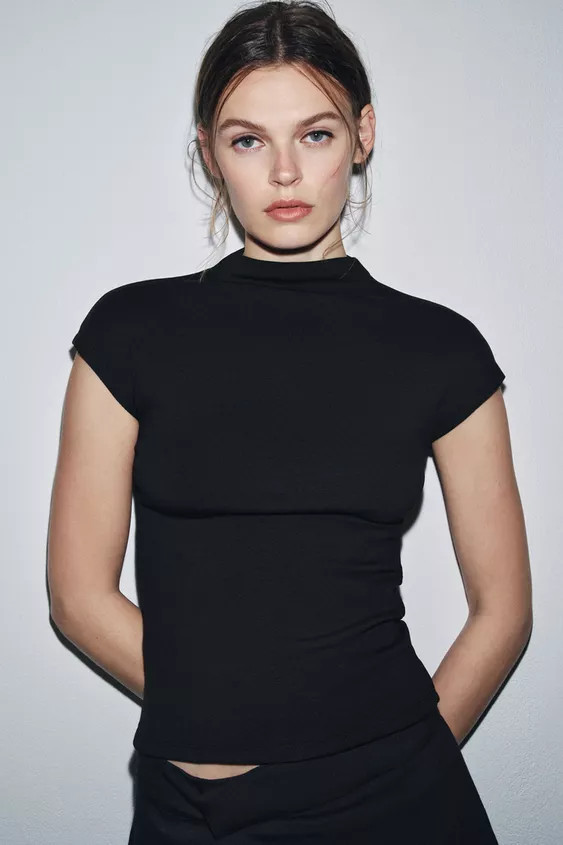 HIGH NECK TOP | Zara US