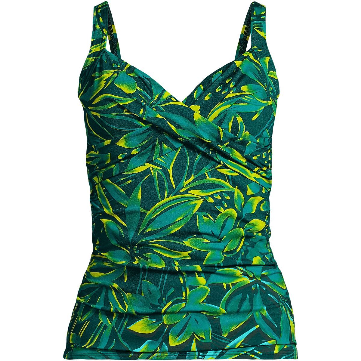 Lands' End Women's Plus Size DDD-Cup Chlorine Resistant Wrap Underwire Tankini Swimsuit Top - 16w... | Target