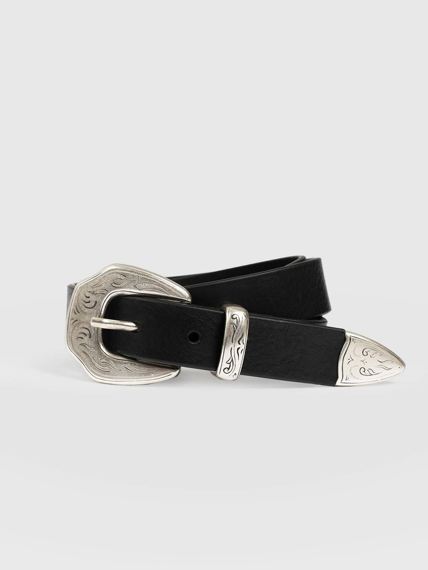 Western Belt - Black | Saint + Sofia
