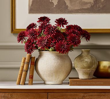 Faux Burgundy Mum Bundle | Pottery Barn (US)